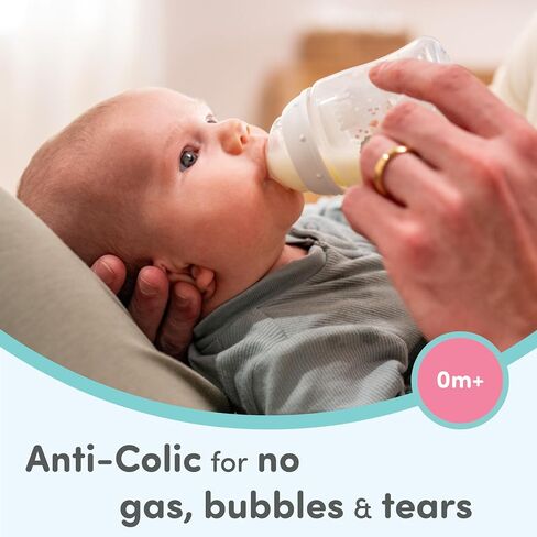 NUK Simply Natural Baby Bottle Nipples - Medium Flow Silicone Extra Soft Anti-Colic Air System BPA-Free Pack of 2 in Kuwait