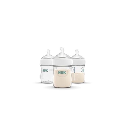 NUK Simply Natural Baby Bottle Nipples - Medium Flow Silicone Extra Soft Anti-Colic Air System BPA-Free Pack of 2 in Kuwait