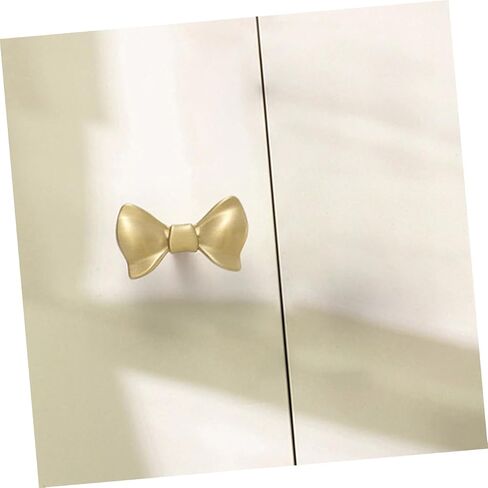 Gold Bow Drawer Pulls Elegant Bow-Shaped Knobs for Dresser and Cabinet Decorative Hardware for Vintage Furniture Complete for Stylish Home Decor in Kuwait