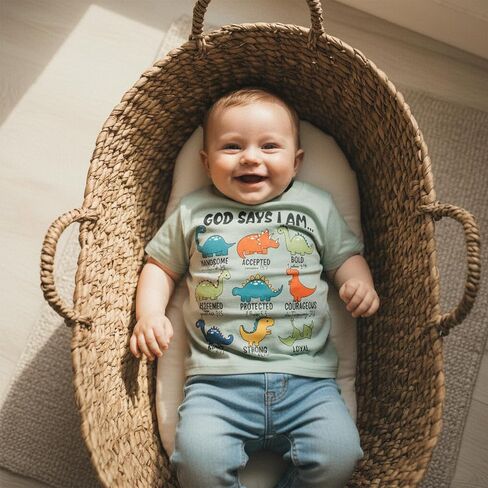 Toddler Little Boy Summer Dinosaur Clothes Funny Letter T Shirt Tops 1-5T | Little Boy Summer Dinosaur T Shirt Toddler Boy Funny Summer Short Sleeve Graphic Tee Tops 1T 2T 3T 4T 5T in Kuwait