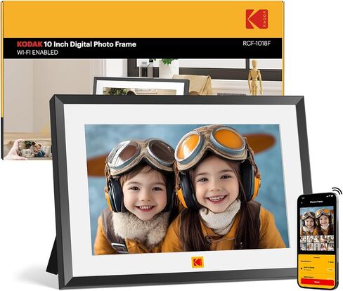 KODAK 15.6 Inch Large WiFi Digital Picture Frame, 1920x1080 FHD Touch Screen Electronic Photo Frame with AI Photo Art, 32GB Storage, 6 Ways Sharing Photos & Videos, for Mom Family in Kuwait
