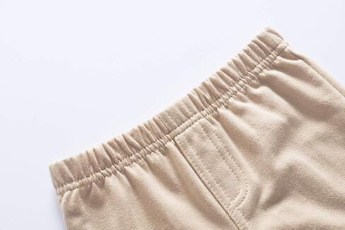Monvecle Unisex Baby Multi Pieces Newborn to Toddler Cotton Long Pants Shorts Gift Sets 2pcs Pack -Khaki 3 Years in Kuwait