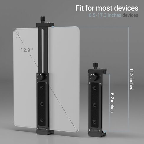 Aluminum Tripod Adapter for iPad Pro 12.9/11 (6.5"-17.3") - Universal Tablet Mount with 1/4" Screw in Kuwait