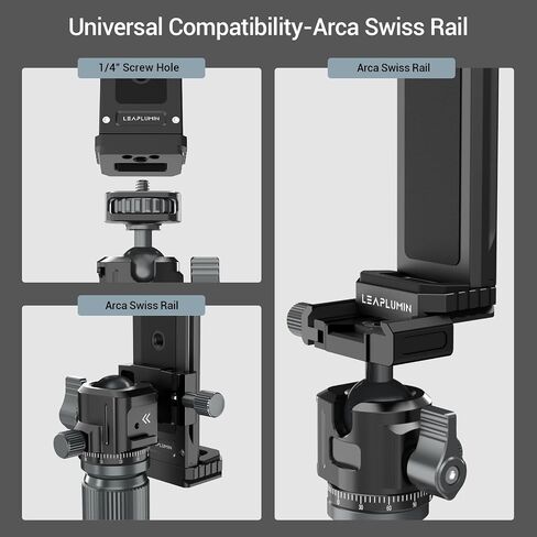 Aluminum Tripod Adapter for iPad Pro 12.9/11 (6.5"-17.3") - Universal Tablet Mount with 1/4" Screw in Kuwait