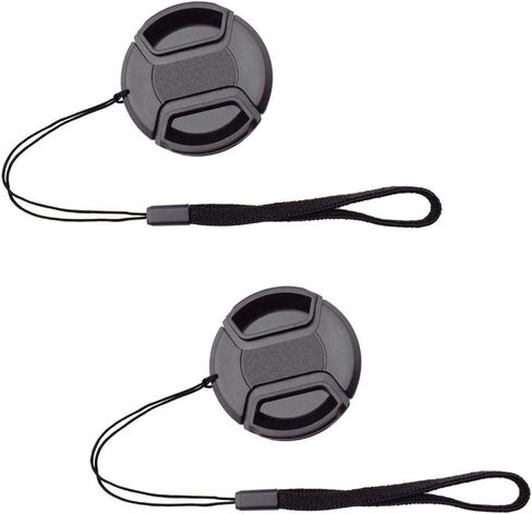ULBTER 72mm Lens Cap Cover + Keeper for Canon Sony Nikon Fujifilm Cameras | [2PCS] for NIKKOR Z 24-70mm f/4 S, Canon EF 35mm f1.4L, Fujifilm XF 16-80mm f4, Sigma 18-35mm f1.8L, and Other Lenses in Kuwait