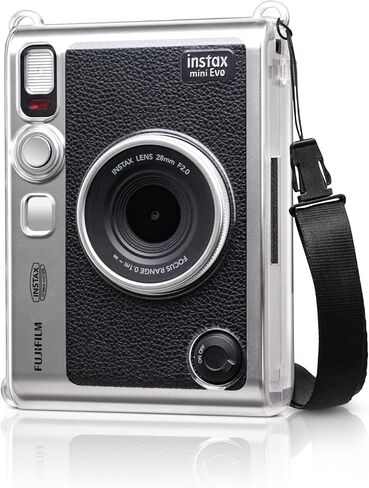 MUZIRI KINOKOO Lens Cap for Instax Mini EVO Instant Camera - Aluminium Alloy Dustproof & Anti-Scratch Fuji Mini EVO Lens Cover - EVO Camera Accessories with Flocking Internal - Silver Color in Kuwait