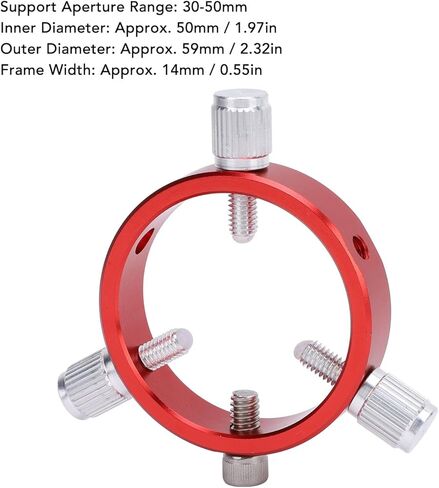 Fabater Guiding Scope, 50mm Aluminum Alloy Sturdy and Compact Telescope Accessory with Protective Cap, Flat Junction, and M6 Screws for 30-50mm Telescope Astrophotography in Kuwait