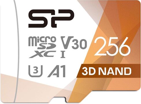 Silicon Power 256GB Micro SD Card U3 SDXC Up to 100MB/s High Speed Memory Card with Adapter for Nintendo-Switch, Cams and Drones in Kuwait