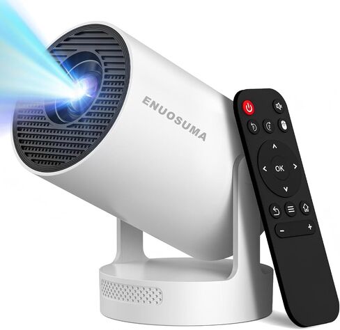 Mini Projector with WiFi and Bluetooth, Built-in App,1080P Supported Portable Movie Projector, 130" Display Home Theater Video Projector, Compatible with TV Stick, HDMI, USB, Smartphone, and Laptop in Kuwait