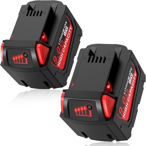 18V 9.0Ah Replace Battery for All Milwaukee MK18 MK18B Battery 48-11-1850 48-11-1840 48-11-1852 48-11-1815 Cordless Power Tools, 2Packs in Kuwait
