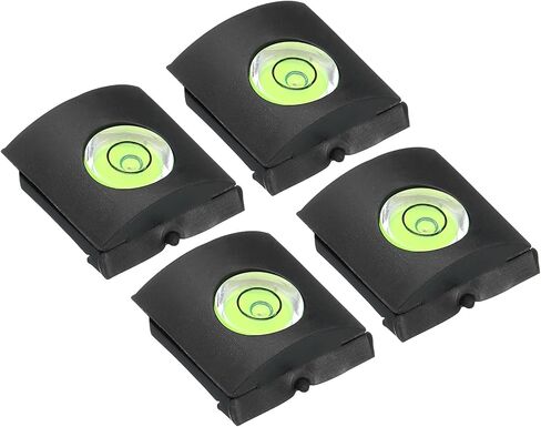 Camera Level Hot Shoe Cover, 4 Pack Hot Shoe Bubble Level Cap Hot Shoe Protector Suitable for Nikon for Fujifilm for Pentax DSLR/SLR Camera, Black in Kuwait