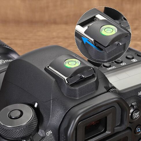 Camera Level Hot Shoe Cover, 4 Pack Hot Shoe Bubble Level Cap Hot Shoe Protector Suitable for Nikon for Fujifilm for Pentax DSLR/SLR Camera, Black in Kuwait