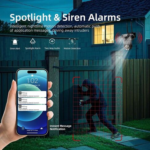 Triple-Lens Solar Camera Wireless Outdoor PIR Human Detect and Auto Track | Triple Lenses Linkage+PTZ 360º Coverage, 7.5W Solar Panel+8000mAh Built-in Battery, No Monthly Subcription Fee Local Storage in Saudi Arabia