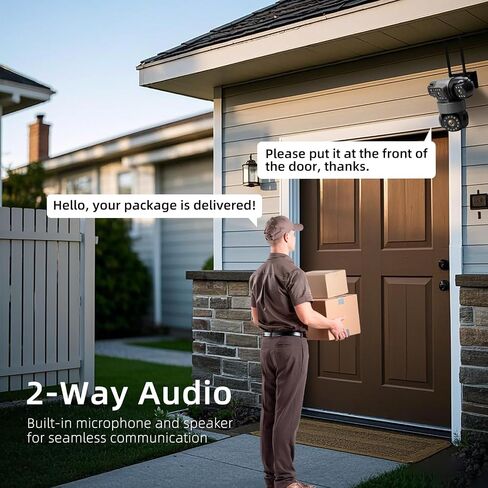 Triple-Lens Solar Camera Wireless Outdoor PIR Human Detect and Auto Track | Triple Lenses Linkage+PTZ 360º Coverage, 7.5W Solar Panel+8000mAh Built-in Battery, No Monthly Subcription Fee Local Storage in Saudi Arabia