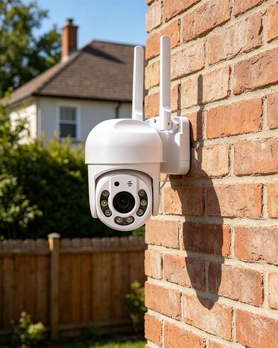 360° Pan Tilt Indoor Security Camera, 1080P High Definition Monitoring Cam, Real Time Two Way Talk, AP Hotspot Offline View WiFi Surveillance Camera (US Plug) in Kuwait