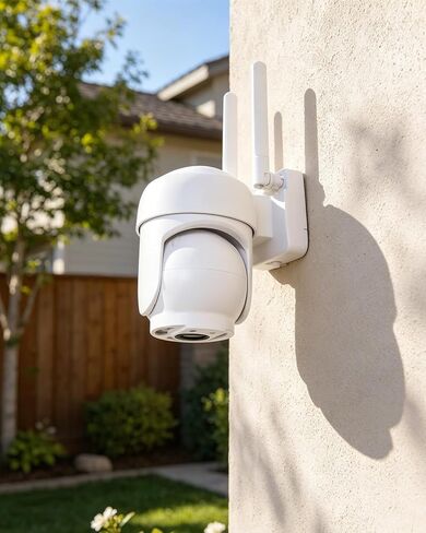 360° Pan Tilt Indoor Security Camera, 1080P High Definition Monitoring Cam, Real Time Two Way Talk, AP Hotspot Offline View WiFi Surveillance Camera (US Plug) in Kuwait