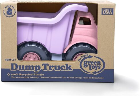 Green Toys Dump Truck in Pink Color - BPA Free, Phthalates Free Play Toys for Improving Gross Motor, Fine Motor Skills. Play Vehicles in Kuwait