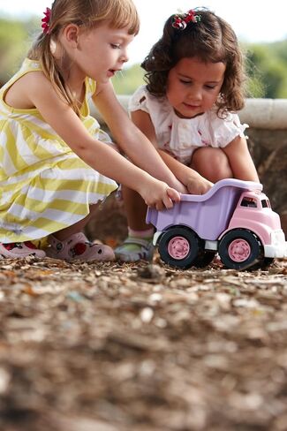 Green Toys Dump Truck in Pink Color - BPA Free, Phthalates Free Play Toys for Improving Gross Motor, Fine Motor Skills. Play Vehicles in Kuwait