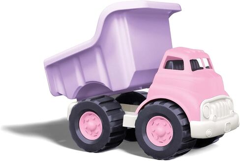 Green Toys Dump Truck in Pink Color - BPA Free, Phthalates Free Play Toys for Improving Gross Motor, Fine Motor Skills. Play Vehicles in Kuwait