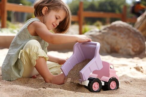 Green Toys Dump Truck in Pink Color - BPA Free, Phthalates Free Play Toys for Improving Gross Motor, Fine Motor Skills. Play Vehicles in Kuwait