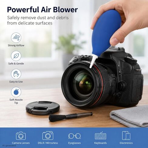 Squeeze Air Blower， Air Blower Dust Blaster for Watch, Keyboard, Cameras Lens Cleaning in Kuwait