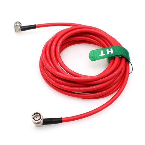 12G 3G HD SDI Raw 4K 60fps Video Cable Right Angle BNC Canare LV-61S 75 ohm Coaxial Shielded for Sony FS7 FX9 FX6 Alexa DSMC2 Camera Blackmagic SmallHD Atomos Monitor (3M, Red) in Kuwait