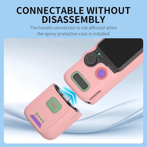 Coyktonty Osmo Pocket 4 Silicone Cover Kit, Compatible with DJI Osmo Pocket 4 Creator Combo Accessories (Pink) in Kuwait