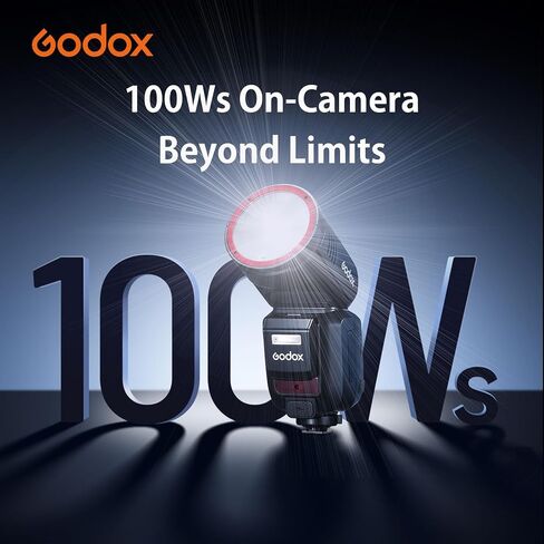 GODOX V100 F GODOX Flash for Fuji – Touchscreen Control 100W TTL Camera Flash 【Godox V1 for Fujifilm】 Upgraded 70 Full Power Consecutive Flashes Camera Flash (V100 for Fuji) in Kuwait
