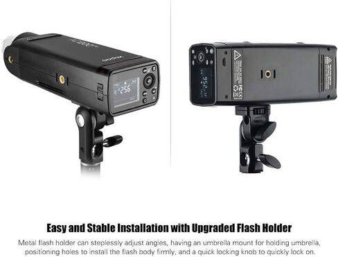 Godox AD200Pro Pocket Flash 2.4G TTL Flash (Speedlite/Bare Bulb) Flash Strobe 1/8000s HSS Monolight with 2900mAh Lithium Battery 200WS for Nikon Sony Fujifilm Olympus Panasonic Pentax Canon Cameras in Saudi Arabia