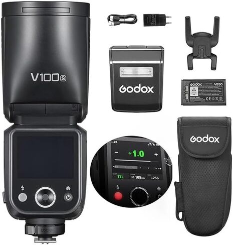 Godox V860III-S Camera Flash Light Wireless TTL Speedlite Modeling Light Transmitter/Receiver Manual/Auto Flash GN60 1/8000s HSS Built-in 2.4G Wireless X System Replacement for Sony Cameras in Kuwait