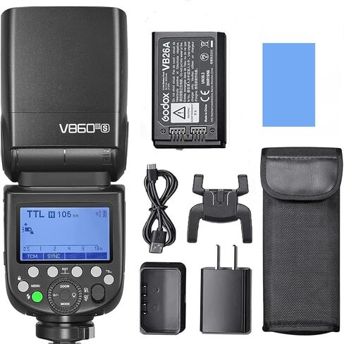 Godox V860III-S Camera Flash Light Wireless TTL Speedlite Modeling Light Transmitter/Receiver Manual/Auto Flash GN60 1/8000s HSS Built-in 2.4G Wireless X System Replacement for Sony Cameras in Saudi Arabia