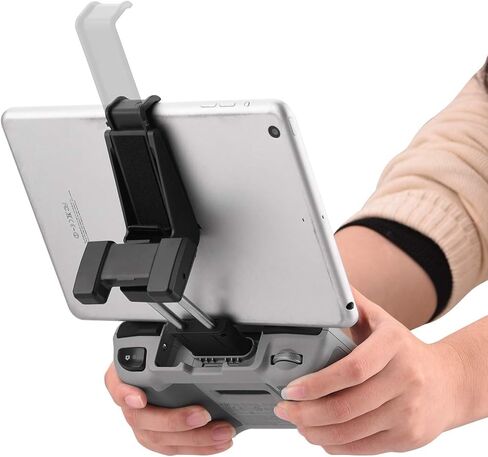 HeiyRC Adjustable Tablet Holder for DJI Neo/4K/4 Pro/2/Mini 3/AIR 3/2S/Mavic 3 Drone Remote Controller - 7-10.5 Inch Tablet Clip Stand Mount for iPad Mini/Air in Kuwait