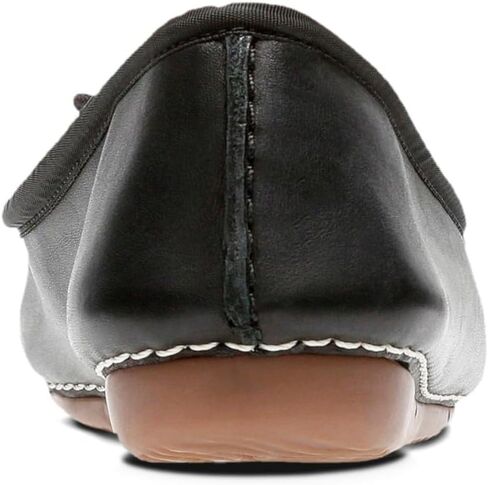 Clarks Women's Freckle Ice Ballet Flats, Black Black Leather, 7 UK in Kuwait