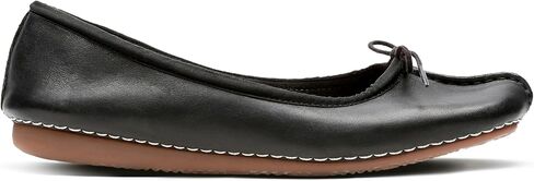Clarks Women's Freckle Ice Ballet Flats, Black Black Leather, 7 UK in Kuwait