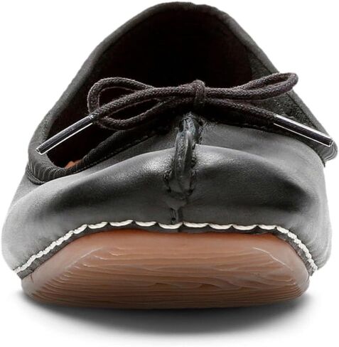 Clarks Women's Freckle Ice Ballet Flats, Black Black Leather, 7 UK in Kuwait