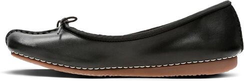 Clarks Women's Freckle Ice Ballet Flats, Black Black Leather, 7 UK in Kuwait