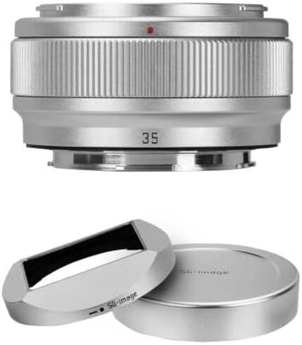 AF35mm F2.2 E Mount and Metal Square Lens Hood Bundle Silver in Kuwait