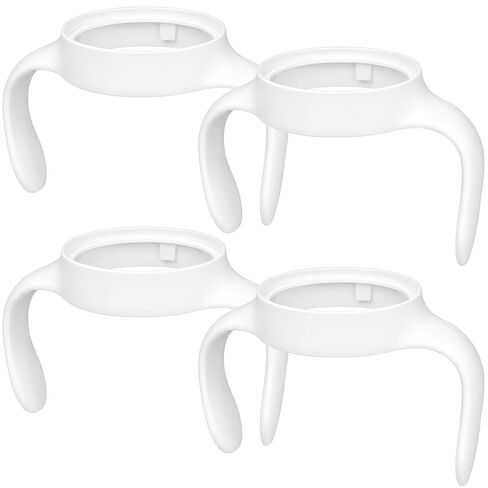 CHUBBIEE Baby Bottle Handles Compatible with MAM 5oz, 9oz & 11oz, Ergonomic Grips, BPA-Free PP Trainer Accessories for 4 M+, White, 4-Pack in Kuwait