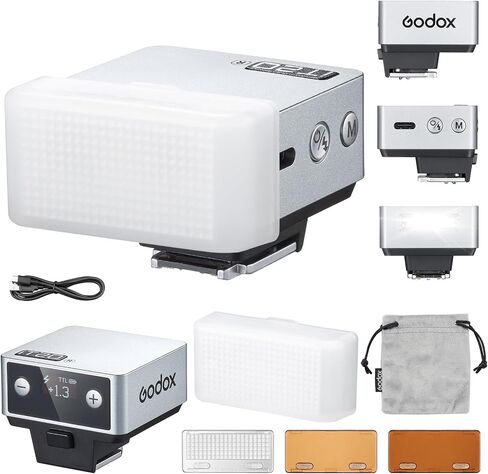 Godox iT20-R 1.5S Recycling, Ultra Compact, USB-C Magnetic Color Filter | IT20R TTL Mini Flash for Ricoh GR III, IIIX, IIIX HDF, GR3, 3X, 3X HDF 700+ Pops in Kuwait