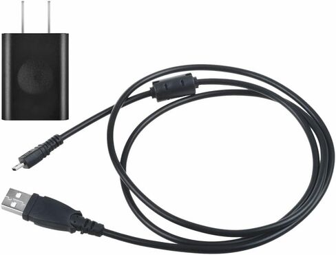 AC Power Adapter Battery Charger + USB Cord Cable Compatible with Nikon Coolpix S8200 Camera in Kuwait
