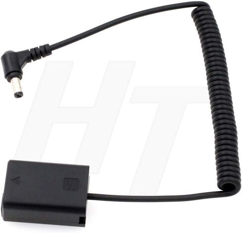 NP-FW50 DC Coupler Dummy Battery Power Adapter for for Sony ZVE10 A7 A7II A7S A7SII A7R A7RII A6300 A6500 A6000 A5100 NEX Series Camera in Kuwait