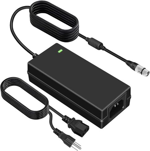 4-Pin XLR Power Adapter Compatible with Sony F55 Venice Canon C500 MKII Panasonic Zaxcom Fusion, 12V 5A, 60W, Black, Compact, Fast Charging in Kuwait