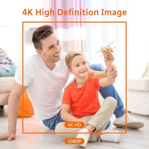 Mini 4K Wireless Camera WIFI Indoor Home Security Camera Outdoor 2.4G/5G WIFI Camera,House WiFi Nanny Cam,Small Home Tiny Cameras with 30-100 Days Standby Battery Life,Night Vision, AI Human Detection in Kuwait