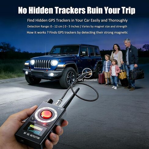 LBO Professional Hidden Camera Detector, AI Anti-Spy Camera RF Signal Finder & WiFi Scanner Hidden Bug Listening Devices Privacy Pen Detector for GPS Trackers Office/Car Security Hotel Safety in Saudi Arabia