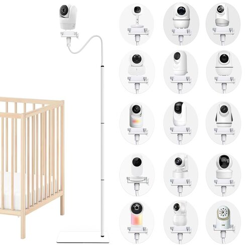 حامل حامل على الأرض لكاميرا مراقبة الأطفال متوافق مع VTech/HelloBaby/Nanit Pro/Momcozy/iFamily/OKAIDI/Blemil/Motorola/Leapfrog/nooie IPC100/Infant Optics/ANMEATE/حامل حامل مرن in Kuwait