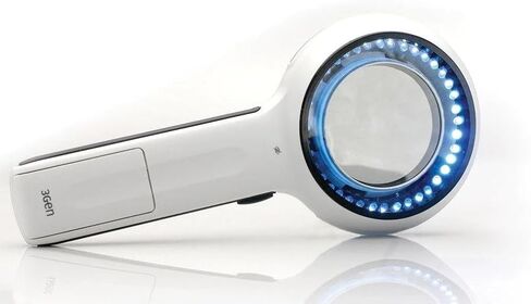 Derm Lite Lumio Dermatoscope 3Gen Dermascope, Skin Scope with 40 LEDs, Cross-Polarization, 2X Magnification, 75mm Lens in Kuwait