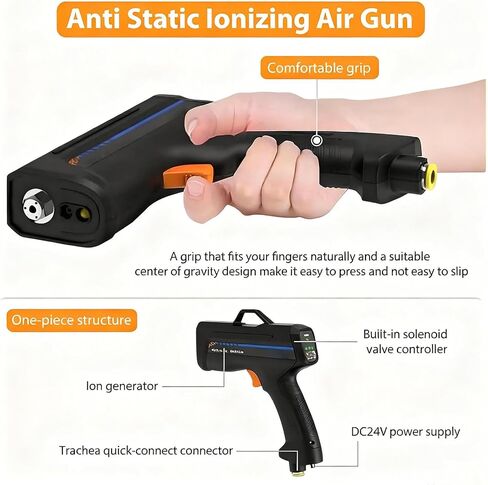 Cordless Anti-Static Gun | Professional Anti-Static Air Gun for Auto Painting, Electronics Assembly, Lab Use & Film Packaging | Effective Static Removal Solution in Kuwait