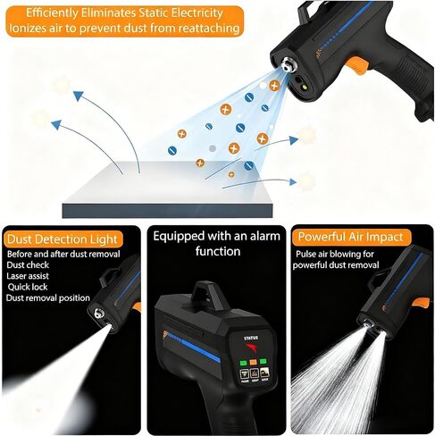 Cordless Anti-Static Gun for Auto Painting, Electronics & Film Packaging - Effective Anti-Static Solution | Portable Antistatic Gun for Laboratories & Assembly in Kuwait