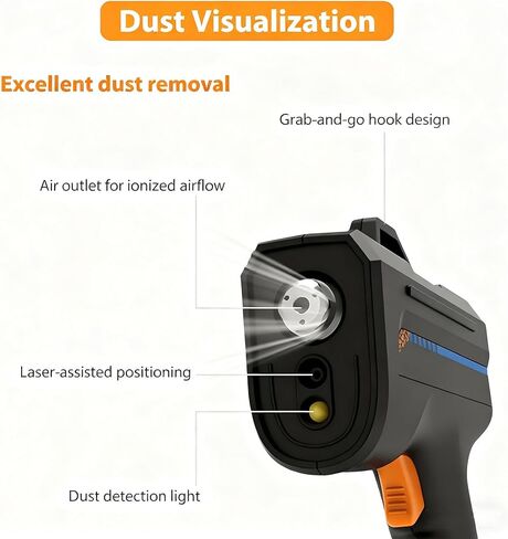 Cordless Anti-Static Gun for Auto Painting, Electronics & Film Packaging - Effective Anti-Static Solution | Portable Antistatic Gun for Laboratories & Assembly in Kuwait