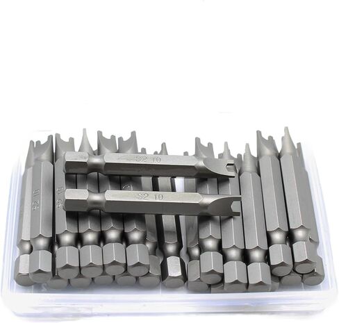 TEMO 25p Spanner #4 2" Long Screwdriver Insert Bit, Impact Ready S2 Steel | Manufacturing Assembly | 1/4" Hex Shank W Quick Release Slot | Premimum Taiwan S2 Steel |Fit Dewalt Milwaukee Bosch Makita in Saudi Arabia